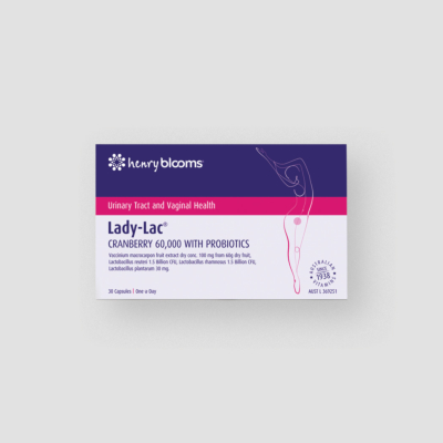 Lady-Lac® Cranberry 60,000 with Probiotics 30 Capsules