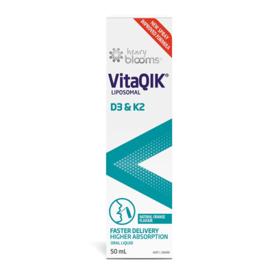 Henry Blooms VitaQIK® Liposomal Vitamin D3 & K2 50mL Oral Liquid